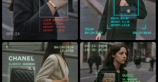 Ai提示词_显示一位女性在街上手持品牌产品的监控画面缩略图
