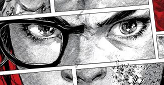 Ai提示词_一页 漫画展示原创超级英雄角色的动态动作 漫画缩略图